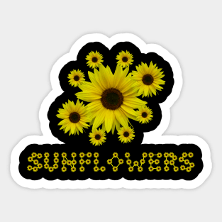 sunflowers sunflower bloom flower giftidea Sticker